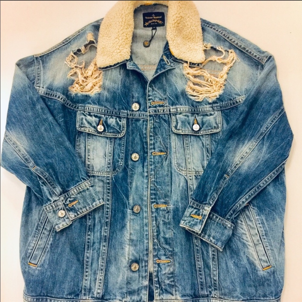 Vivienne Westwood distressed denim jacket M